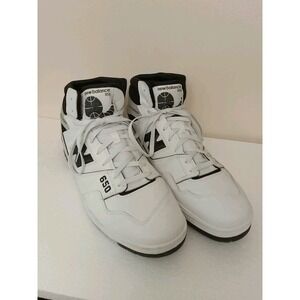New Balance 650 White Black Men's Size 16 Width D BB650RCE High Top Sneakers